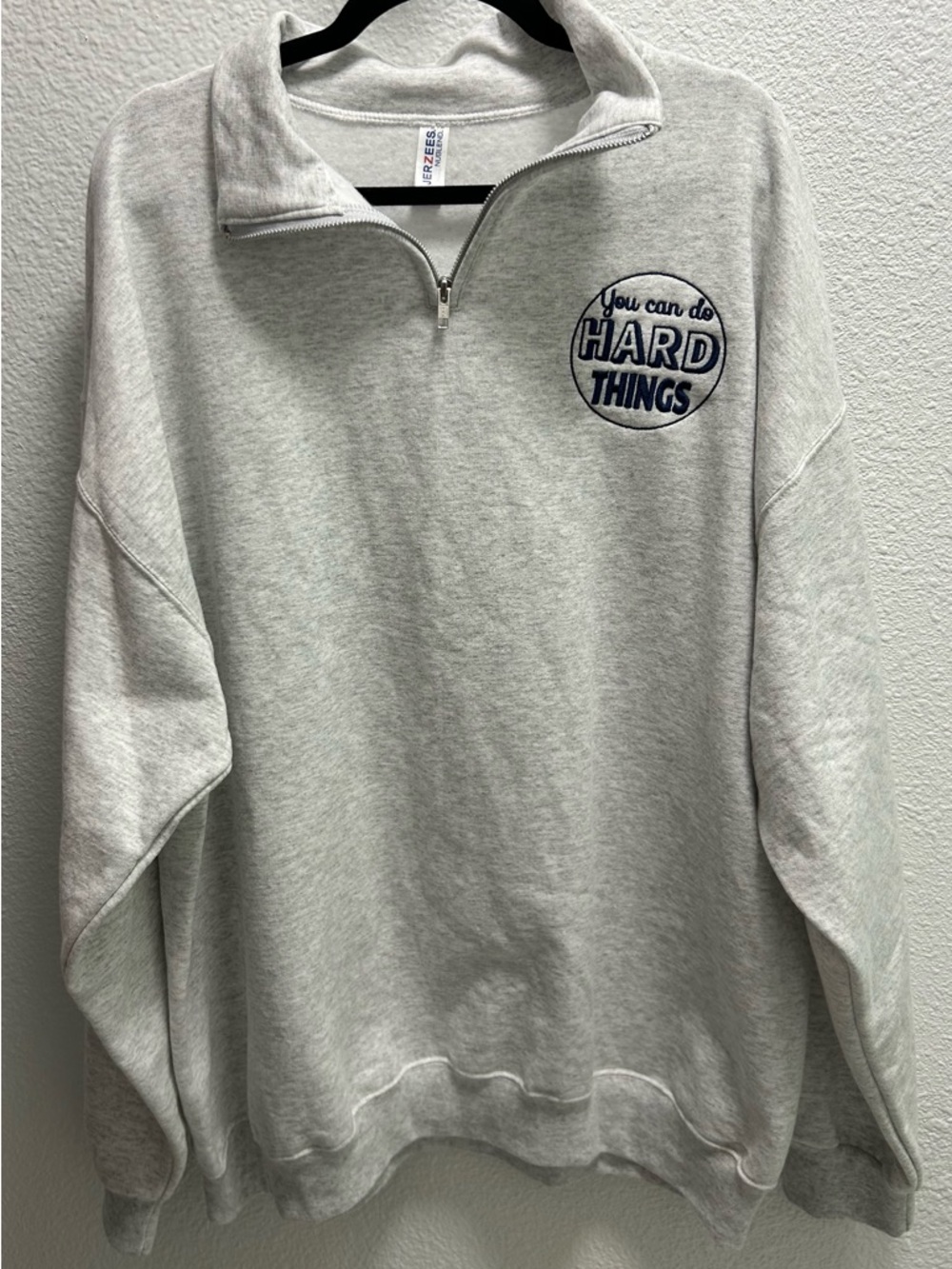 Jerzees “You Can Do Hard Things” Oversized Sweatshirt